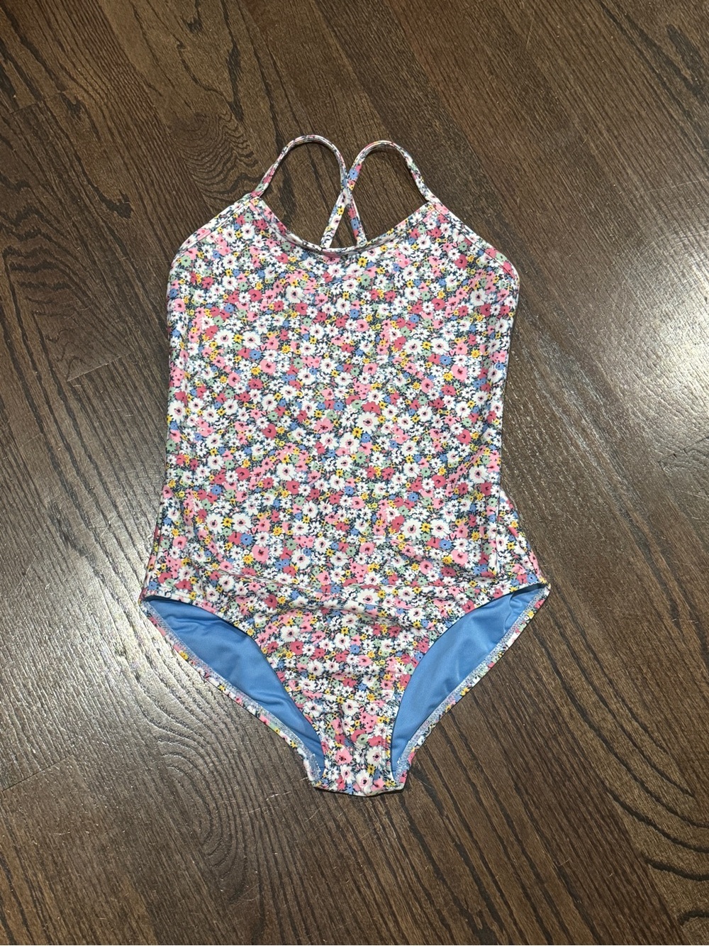 GAP Pink Floral One-Piece Swimsuit size Large 10